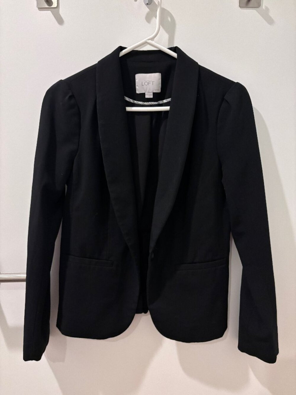 Ann Taylor Loft Women's Black Blazer Size 0 Petite